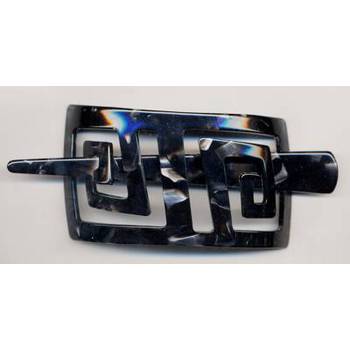 France Luxe - Greek Key Slide - Nacro Black