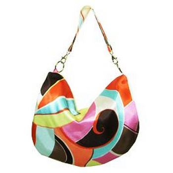 Amici Accessories - Sea Isle Hobo - Poly Charmeuse - Multi-Hues