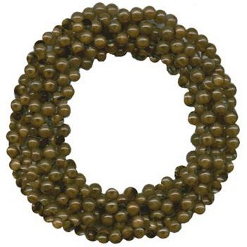 HB HairJewels - Beaded Scrunchie - Faux Tortoise Shell (1)