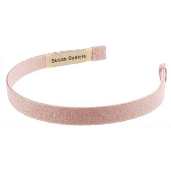 Susan Daniels - Headband - 1/2inch Pink Metallic & Knit (1)