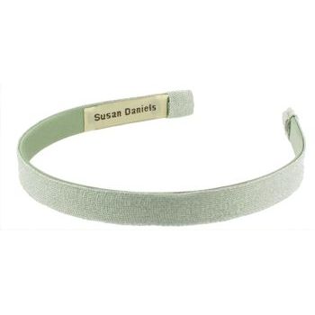 Susan Daniels - Headband - 1/2inch Mint Metallic & Knit  (1)