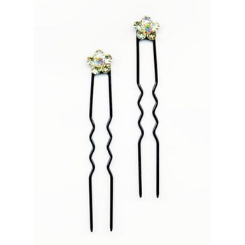 HB HairJewels - Mini French Hairpin - Honey w/ Black Pin