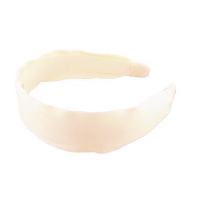 L. Erickson USA - 1 1/2inch Scarf Headband - 100% Silk Charmeuse - Ivory