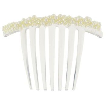 Karina - French Twist Comb - Pearl (1) - All Sales Final