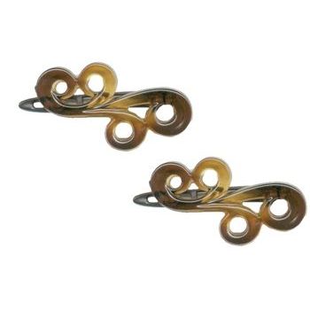Karina - Double Lyric Barrettes - Tort (2) - All Sales Final