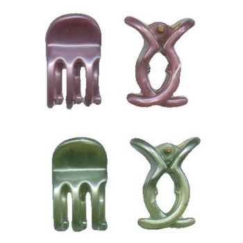 Karina - Set of 4 Mini Claws - Green and Purple