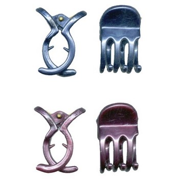 Karina - Set of 4 Mini Claws - Blue and Purple
