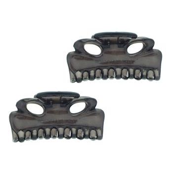 Karina - Mini Clip For Fine Hair - Translucent Black