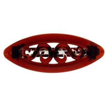 Karina - Tortoise Scroll Barrette (1) - All Sales Final