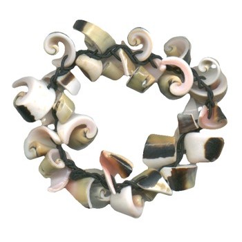 Karina - Ocean Seashells Elastic - Black