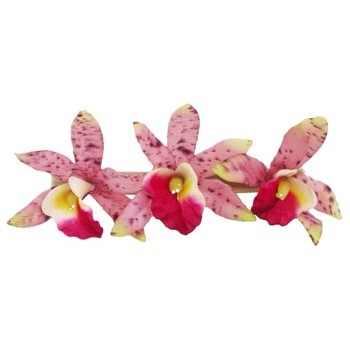 Karin's Garden - Mini Fragrant Orchid Barrette - Pink (1)