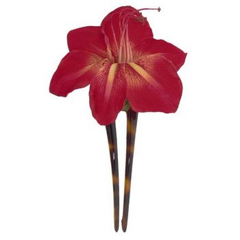 Karin's Garden - Amaryllis Topped Large Chignon - Burgundy (1)