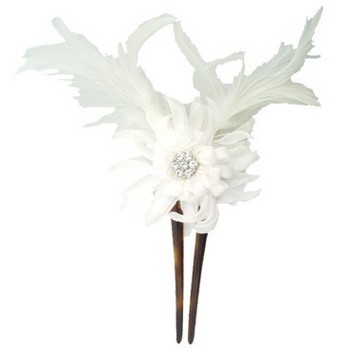 Karin's Garden - Small Moulin Rouge Chignon - White (1)