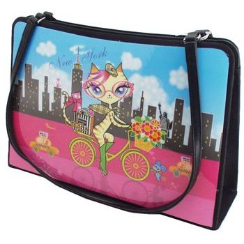 Karen Marie - Boutique Bags - Kitty Day Acrylic Pop-Art Tote