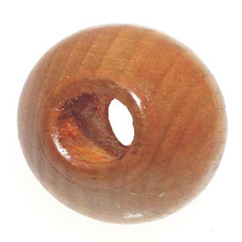 Knotty Boy - Wood Dreadlock Bead - Yellow gold (1 bead)