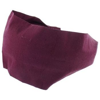 L. Erickson USA - 3inch Scarf Headband - 100% Dupioni Silk Cabernet