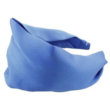 L. Erickson USA - 3inch Scarf Headband - 100% Silk Charmeuse - French Blue