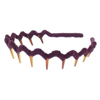 L. Erickson USA - Zig Zag Headband - Dupioni Silk - Cabernet