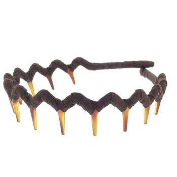 L. Erickson USA - Zig Zag Headband - Dupioni Silk - Chocolate