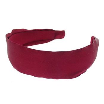 L. Erickson USA - 1 1/2inch Scarf Headband - 100% Silk Charmeuse - Cabernet