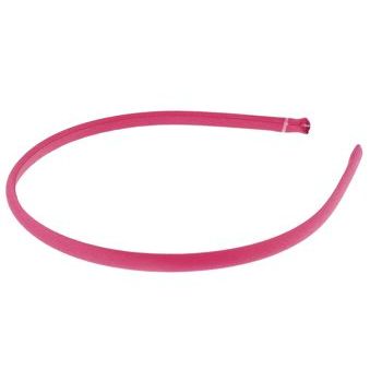 L. Erickson USA - 1/4inch Skinny Headband - 100% Silk Charmeuse - Coral Pink