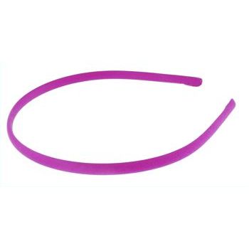 L. Erickson USA - 1/4inch Skinny Headband - 100% Silk Charmeuse - Fuchsia