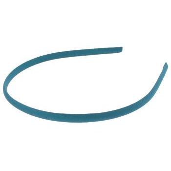L. Erickson USA - 1/4inch Skinny Headband - 100% Silk Charmeuse - Teal