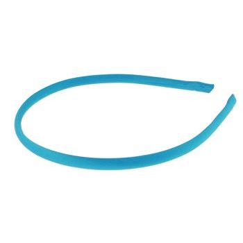 L. Erickson USA - 1/4inch Skinny Headband - 100% Silk Charmeuse - Turquoise