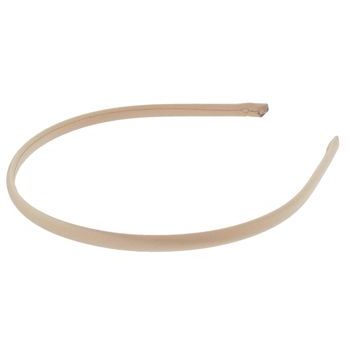 L. Erickson USA - 1/4inch Skinny Headband - 100% Silk Charmeuse - Camel