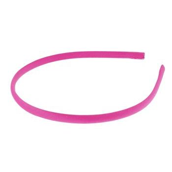 L. Erickson USA - 1/4inch Skinny Headband - 100% Silk Charmeuse - Hot Pink