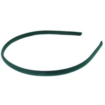 L. Erickson USA - 1/4inch Skinny Headband - 100% Silk Charmeuse - Hunter Green