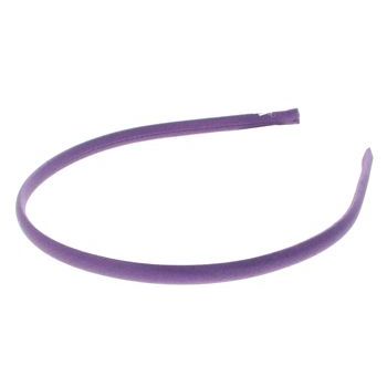 L. Erickson USA - 1/4inch Skinny Headband - 100% Silk Charmeuse - Iris