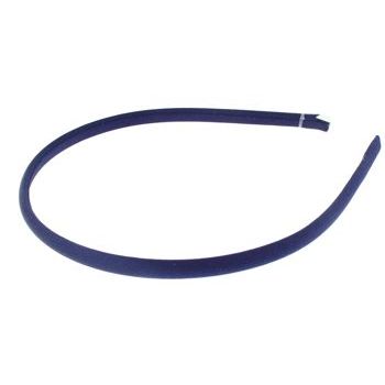 L. Erickson USA - 1/4inch Skinny Headband - 100% Silk Charmeuse - Navy