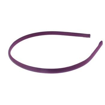 L. Erickson USA - 1/4inch Skinny Headband - 100% Silk Charmeuse - Plum