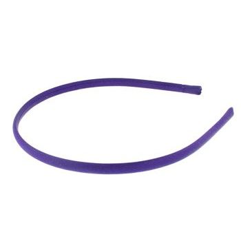 L. Erickson USA - 1/4inch Skinny Headband - 100% Silk Charmeuse - Purple