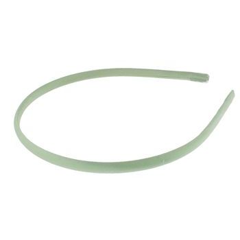 L. Erickson USA - 1/4inch Skinny Headband - 100% Silk Charmeuse - Sage