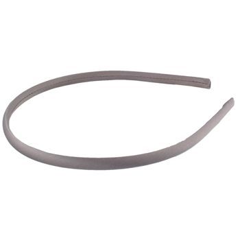L. Erickson USA - 1/4inch Skinny Headband - 100% Silk Charmeuse - Silver