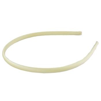 L. Erickson USA - 1/4inch Skinny Headband - 100% Silk Charmeuse - Soft Yellow