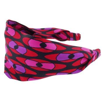 L. Erickson USA - 3inch Scarf Headband - Silk Charmeuse - Lava Lamp Red