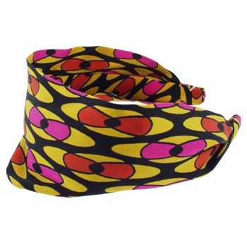 L. Erickson USA - 3inch Scarf Headband - Silk Charmeuse - Lava Lamp Yellow