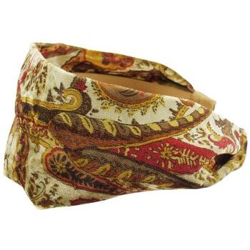 L. Erickson USA - Scarf Headband - Printed Velvet - Topaz