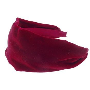 L. Erickson USA - Scarf Headband - Velvet - Ruby Red