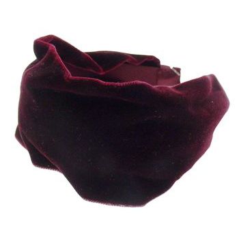 L. Erickson USA - Scarf Headband - Velvet - Burgundy
