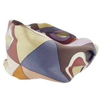 L. Erickson USA - 3inch Scarf Headband - Silk Charmeuse - Pucci Inspired - Slate