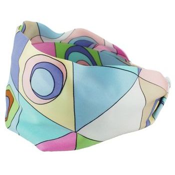 L. Erickson USA - 3inch Scarf Headband - Silk Charmeuse - Pucci Inspired Pastel