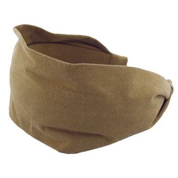 L. Erickson USA - 3inch Scarf Headband - Ultra Suede - Camel