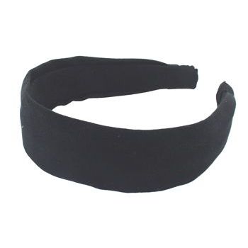 L. Erickson USA - 1 1/2inch Scarf Headband - Ultra Suede - Black
