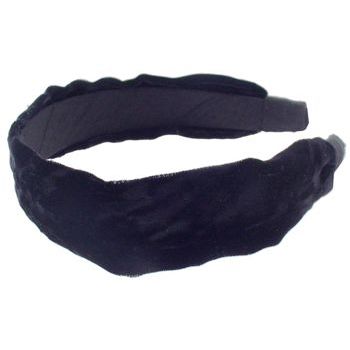 L. Erickson USA - Hammered 1 1/2inch Velvet (Unpadded) - Black (1)