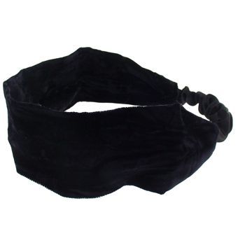 L. Erickson USA - Soft Headband - Hammered Velvet - Black