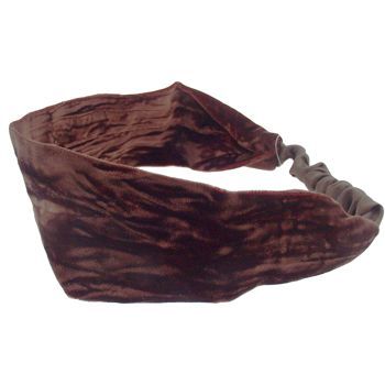 L. Erickson USA - Soft Headband - Hammered Velvet - Chocolate